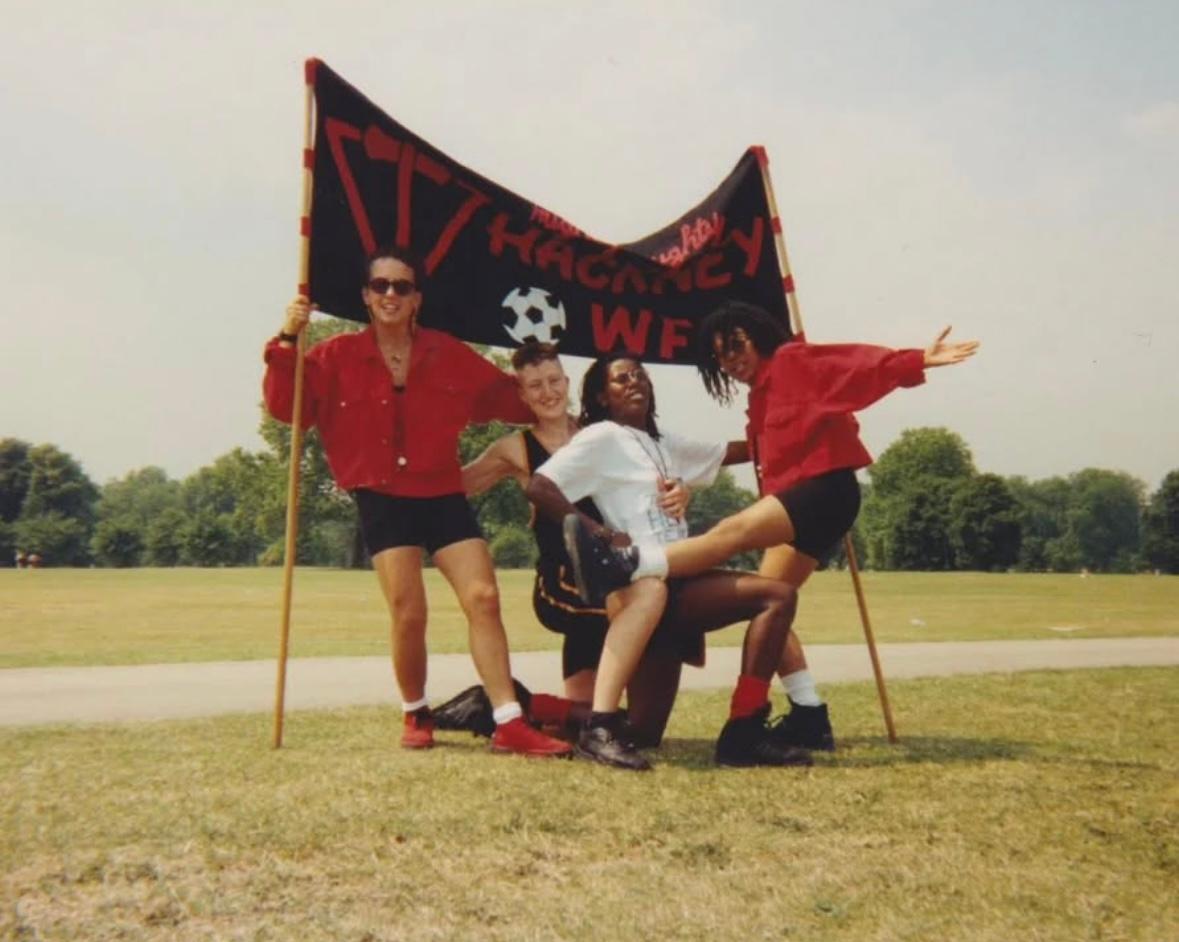 HWFC at London Pride, late 1980s